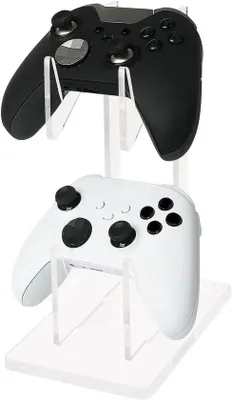 Produktbild von Doppelteig Gaming-Controller-Halter - Universelle Spielkonsole-Stand für Schreibtisch, Kopfhörterhalter und Zubehör