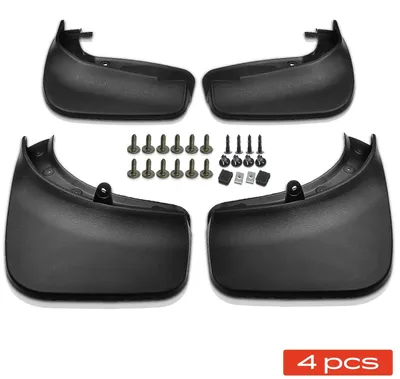 Image de Ensemble de 4 protections de passage de roues (avant et arrière) pour voitures, spécialement conçues pour le Touareg 7P5 de 2010 à 2018. Ajustement parfait
