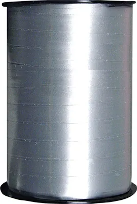 Produktbild von Kraeuselband glatt silber 250 m