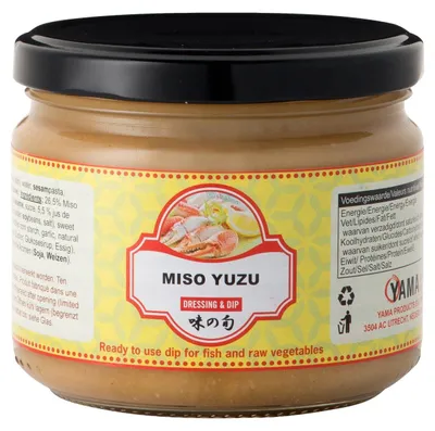Obrázek produktu pro Yama Miso Yuzu Paste 270g – Pikantní japonská miso pasta s příchutí yuzu