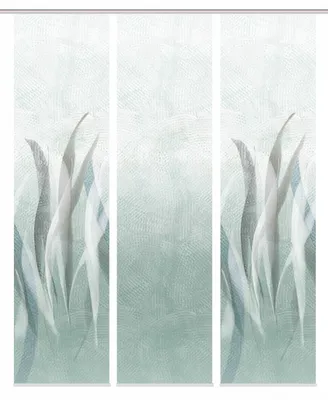 Produktbild von Schiebegardine SIRALIO, Seidenoptik, Digitaldruck, 245x60 cm, Pflanzendruck, mit Zubehör
