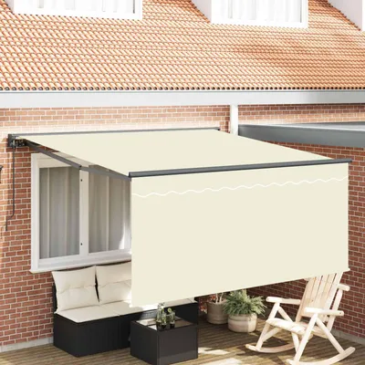 Zdjęcie produktu dla vidaXL Markiza zwijana Kremowa 300 x 250 cm Poliester i aluminium