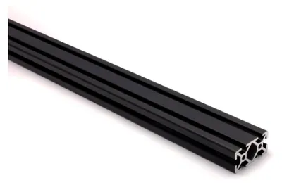 Produktbild von Schwarzes Aluminiumprofil 20x40 L (leicht) I-Typ Nut 5