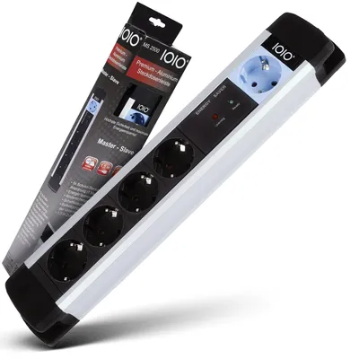 Produktbild von IOIO MS 2500 Aluminium Master Slave 5-fach Steckdosenleiste