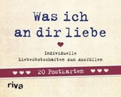 Obrázek produktu pro Was ich an dir liebe - 20 Postkarten