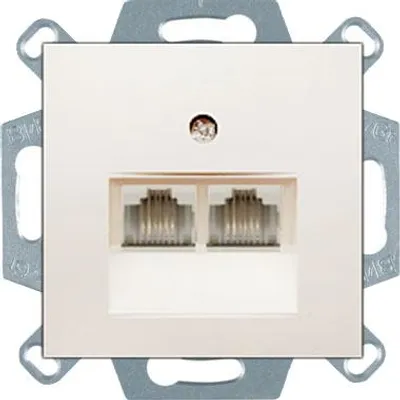 Produktbild von Berker B.Kwadrat Netzwerkdose 2x RJ45 geschirmt