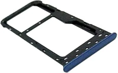 Image de Pour Huawei P Smart : support de carte SIM, plateau SIM, support de carte SIM, bleu, pièce de rechange