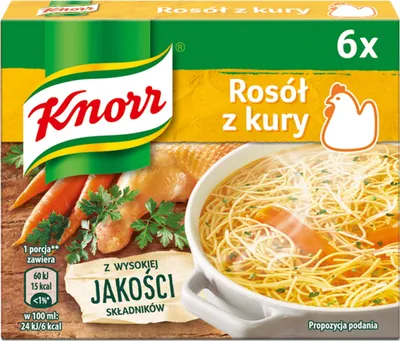 Immagine prodotto di Knorr Rosół z Kury 6 saszetek 10g