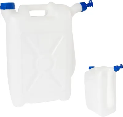 Zdjęcie produktu dla Kanister plastikowy 20 l, 2 wylewki, certyfikat STERK do kontaktu z żywnością