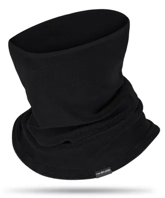 Produktbild von Schlauchschal Winddicht Multifunktionstuch Neckwarmer Herren Damen Halstuch Warm Sportschal Schwarz 25x39cm Polyester/Elasthan