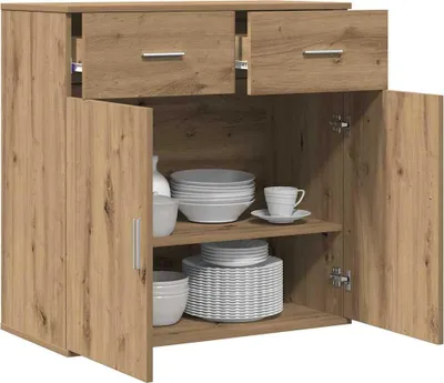 Produktbild von vidaXL Sideboard Artisan-Eiche 78 x 38 x 80 cm Holzwerkstoff