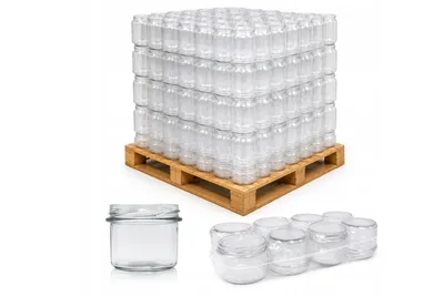 Produktbild von 560x Einmachglas 235ml TO82 Halbpalette für Honig Marmelade Gewürze