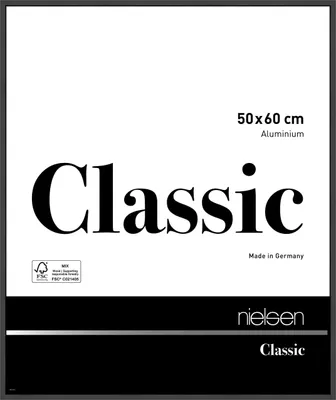 Produktbild von nielsen Aluminium Bilderrahmen Classic, 50x60 cm, Schwarz Matt