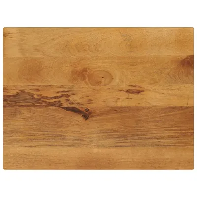 Produktbild von Möbel Tischplatte 80x60x2,5 cm Rechteckig Massivholz Mango - Schreibtischplatte 371598