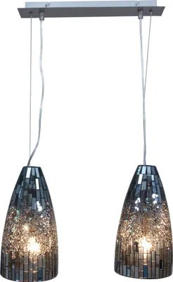 Produktbild von Näve Glas-Pendelleuchte 2 flg. - Material: Glas, Metall - Farbe: schwarz, metall blank; 789022