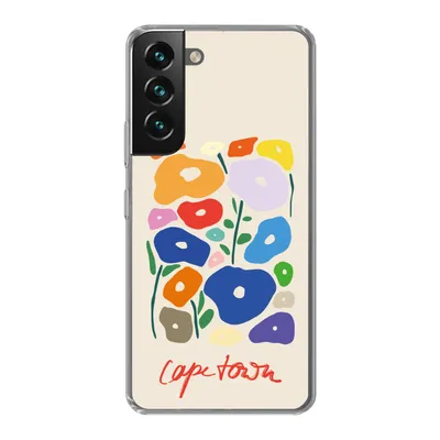 Produktbild von MuchoWow® Handyhülle Schutzhülle Hülle für Samsung Galaxy S22 Blume - Abstrakt - Südafrika Silikon Softcase Handy Hülle - Mobiltelefonhülle