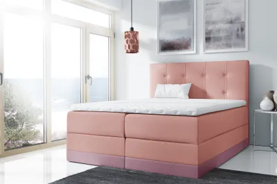 Produktbild von Boxspringbett Schlafzimmerbett BALEA 140x200cm Rosa-Lila