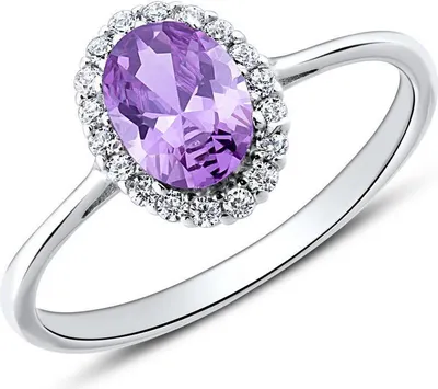 Produktbild von 9K Weißgold Ring für Damen von Unique mit Zirkonia (Größe: 50mm)