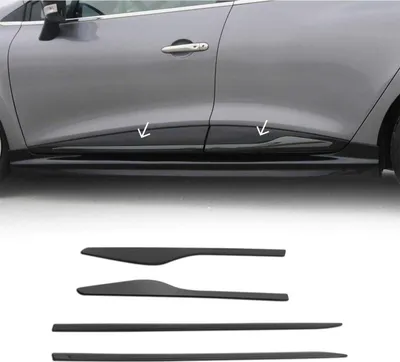 Zdjęcie produktu dla Listwa ochronna drzwi bocznych do Renault Clio 2012-2019 stal chromowana ciemna 4x