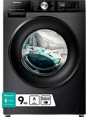 Image de Hisense WF3S9043BB3, Remplissage frontal, 9 kg, B, 72 dB, 1400 tr/min, A