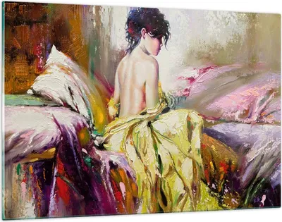 Produktbild von Bilder auf glas - Frau Modell - 120x80cm - Glasbilder - Wandbilder - Bilder - Kunstdruck - zum Aufhängen bereit - Wanddekoration aus Glas - Glas Bilder - Wandbild auf Glas - Einteilig - GAA120x80-3524