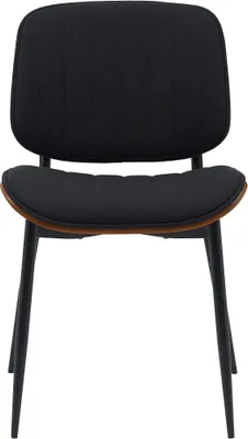 Produktbild von Besucherstuhl HLO-CP119 Stoff  walnuss/schwarz