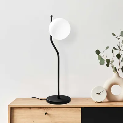 Produktbild von Opviq, Tulip 13820 - Black, Schreibtischlampe, METALLKÖRPER, Schwarz, 61 x 18 x 18 cm