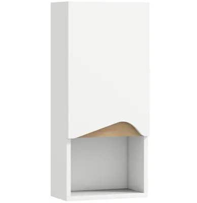 Produktbild von Badezimmerschrank Wandschrank,Badkommode mit Soft-Close-Tür und offenem Fach 30 x 17 x 67 cm