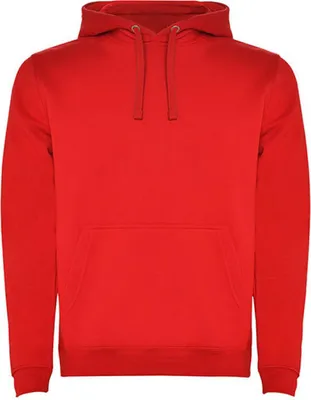 Immagine prodotto di Felpa urban da uomo con cappuccio, interno spazzolato - Colore: Rosso 60 - Taglia: 3XL