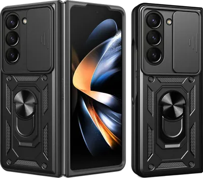 Productafbeelding van imoshion Rugged Backcover met ring voor de Samsung Galaxy Z Fold 6 - Zwart