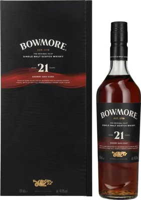 Produktbild von Bowmore 21 Years Sherry Oak + Box 700ml 46,8% Vol.