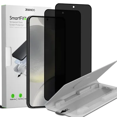 Obrázek produktu pro 2-balení Samsung S24 Ochranné sklo na displej Privacy - Tvrzené sklo | [Automatická instalace] - Bez bublin