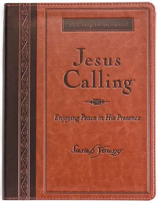 Produktbild von Jesus Calling, Large Text Brown Leathersoft, with Full Scriptures