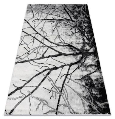 Image de Tapis EMERALD exclusif 3820 glamour, élégant arbre argent  gris 120x170 cm