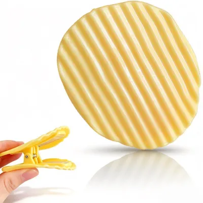 Chipclips, lustige Kartoffelchip-Clips, gelb, multifunktional