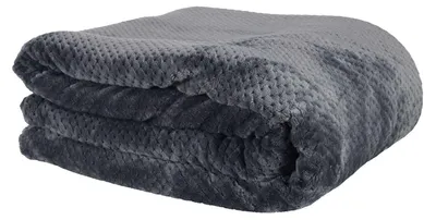 Zdjęcie produktu dla KOC Sherpa szary 180x220cm PIKOWANY gruby Z POLIESTRU