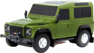 Image de Land Rover Defender R/C 1:24 Rastar 78500 voiture verte dirigeable