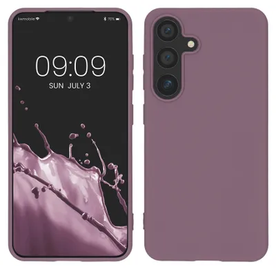 Produktbild von kwmobile Handyhülle für Samsung Galaxy S25 Hülle - TPU Case - Kabelloses Laden - Schutzhülle Cover in Baltik Blau