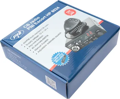 Obrázek produktu pro Vysílač CB PNI HP 8024 Escort s nastavitelným ASQ a napájením 12V-24V