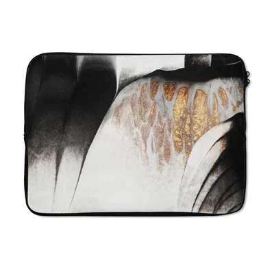 Produktbild von MuchoWow® Laptop Hülle 13 Zoll Gold - Abstrakt - Design Laptoptasche - Laptophülle - Sleeve - Rundumschutz