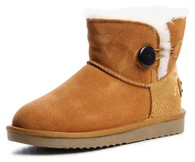 Produktbild von topschuhe24 665 Damen Leder Boots Stiefeletten , Farbe:Camel, Größe:36 EU