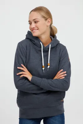 Produktbild von OXMO OXUlrika Damen Kapuzenpullover Hoodie Pullover mit Kapuze