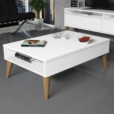Image de Skye Decor, Best - White, tables basses, blanc, 90 x 34,6 x 60 cm