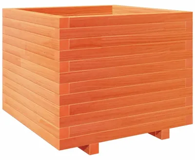 Produktbild von vidaXL Pflanzkübel Wachsbraun 60x60x49,5 cm Massivholz Kiefer
