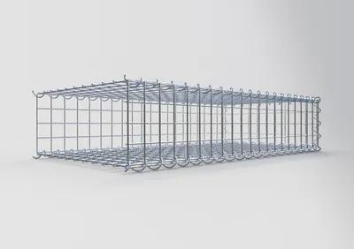 Produktbild von Anbaugabione Typ 2 100 cm x 20 cm x 50 cm (L x H x T), Maschenweite 5 cm x 5 cm, Spirale