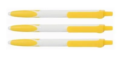 Image de Stylo à bille jaune (50 pièces)