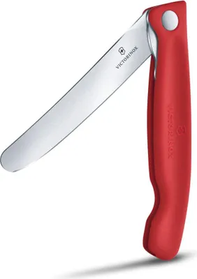 Produktbild von Swiss Classic, Picknick Messer, 11cm, gerade, rot,Box