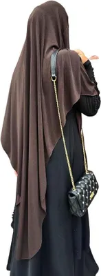 Produktbild von Langes Khimar Elasthan Kopftuch für Moslimas - Direktbezug