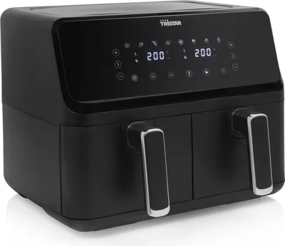 Produktbild von Tristar FR-9026, Heißluftfritteuse, 8 l, 200 °C, 6 Person(en), Doppel, Schwarz