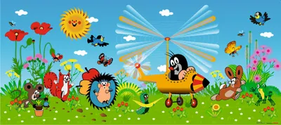 Immagine prodotto di Sanders & Sanders Poster La piccola talpa Blu e verde - 600892 - 202 x 90 cm